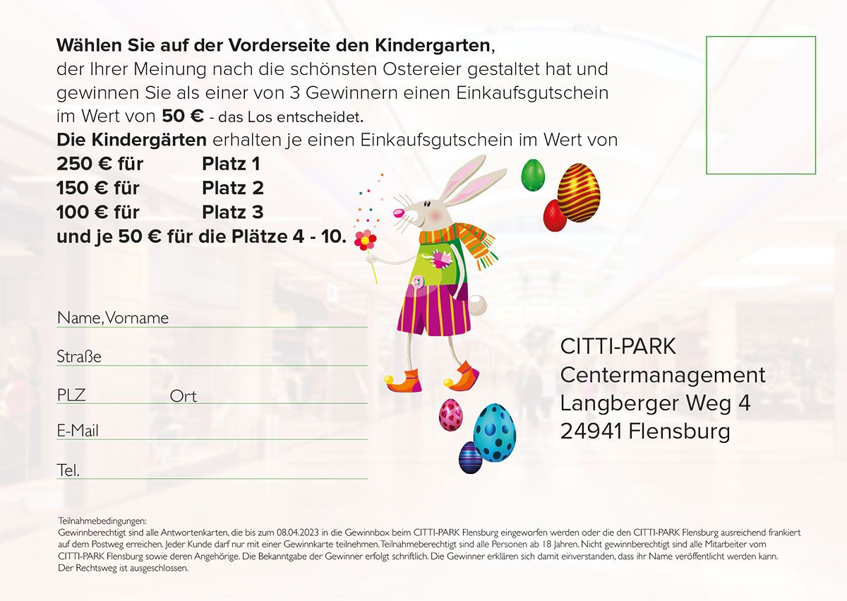 Gewinnspiel Karte Ostern